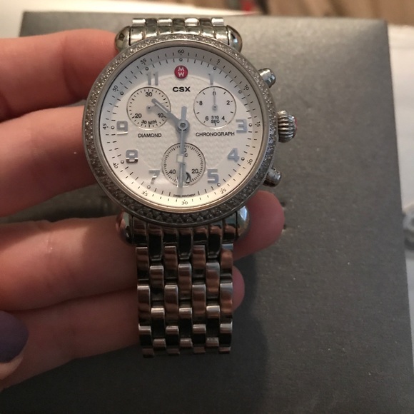 Michele watch: CSX diamond chronograph - Picture 2 of 7